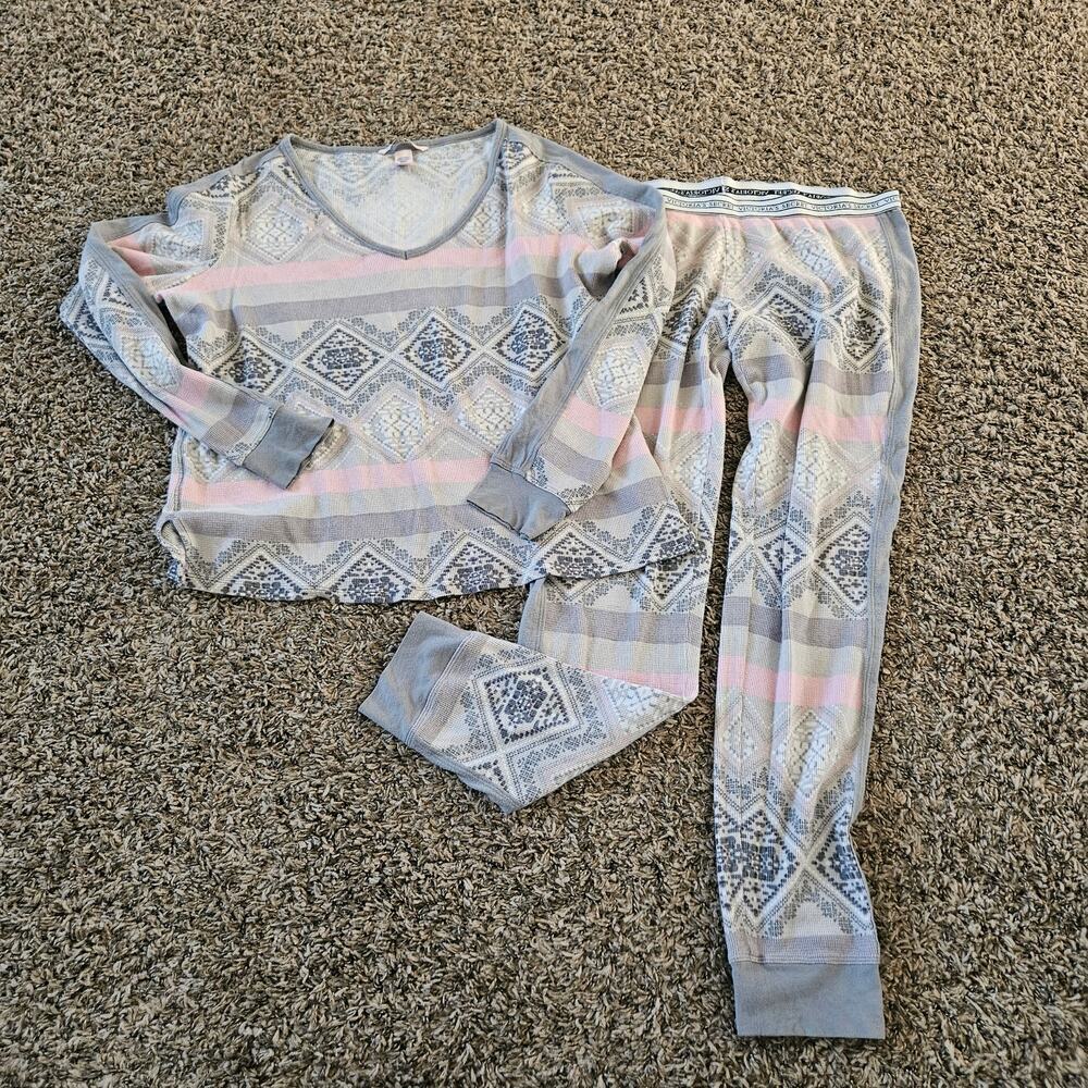 Victoria's Secret thermal pajama set Medium